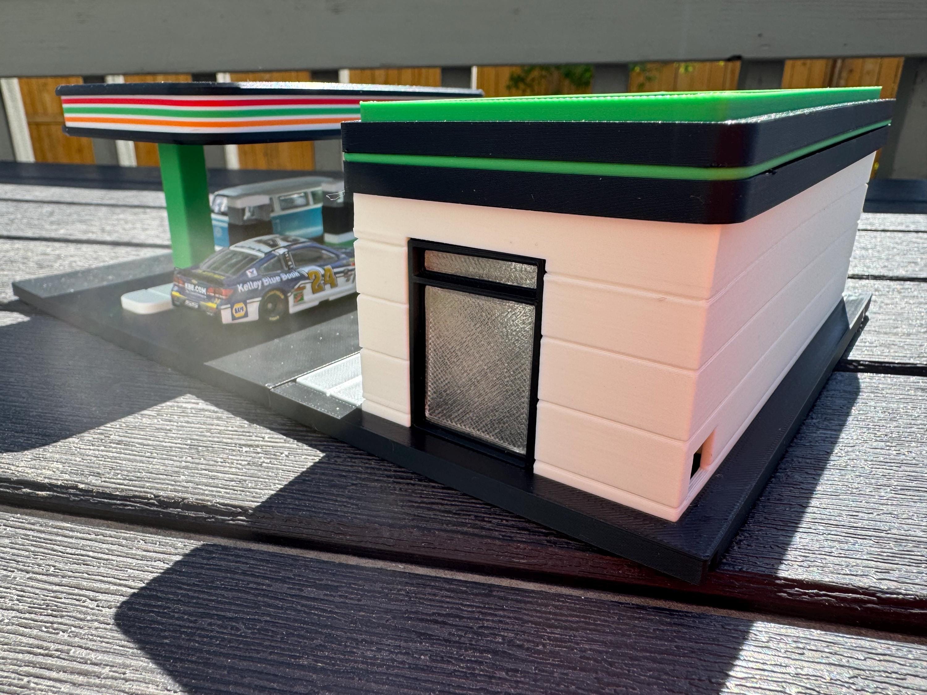 7-11 Diorama – Hot Wheels Scale – 3D Printed – Full Color Printed Display, 1:64 Scale Accessory
