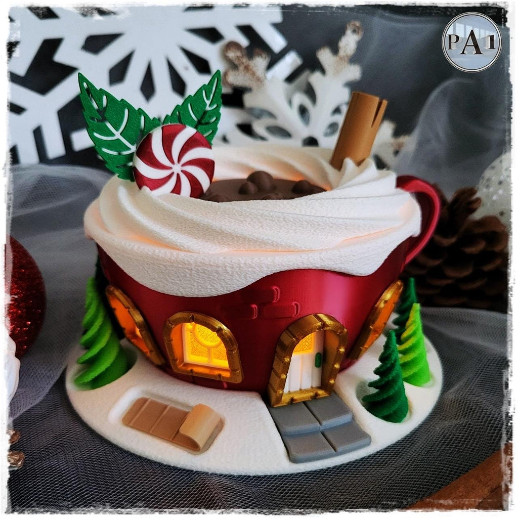 Fairy Garden | Hot Cocoa Cup | Christmas Village | 3D Printed