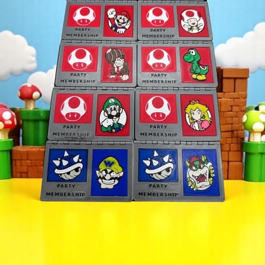 Secret Koopa | Secret Hitler | Super Mario | 3D Printed | In-Color | Mystery Games | Murder Mystery | Tabletop Games-Party Games-Board Game