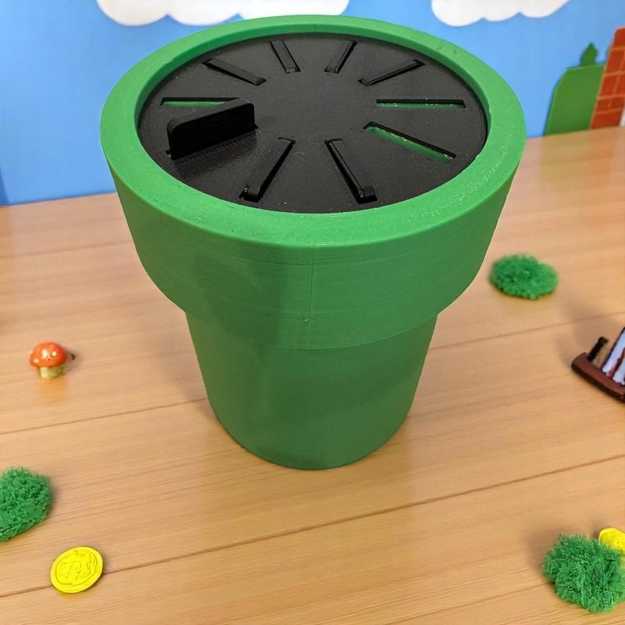 Switch Spinning Game Storage | Mario Pipe | Rotating Spinner | 3D Printed | Fits all Switch Game Cartridges