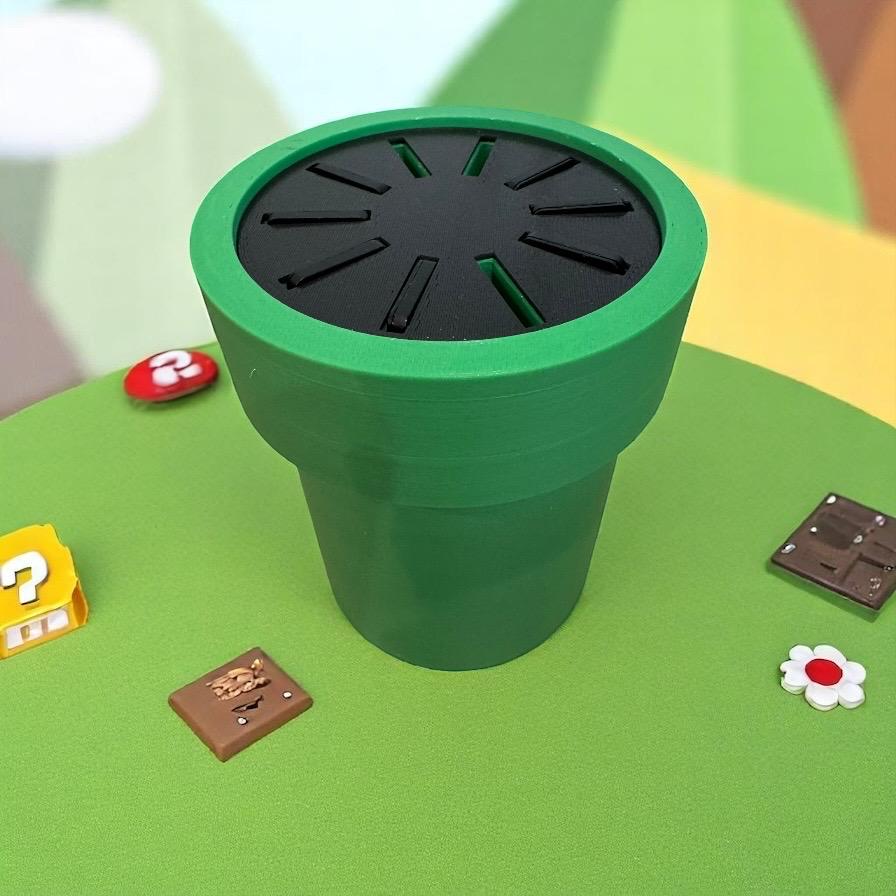 Switch Spinning Game Storage | Mario Pipe | Rotating Spinner | 3D Printed | Fits all Switch Game Cartridges