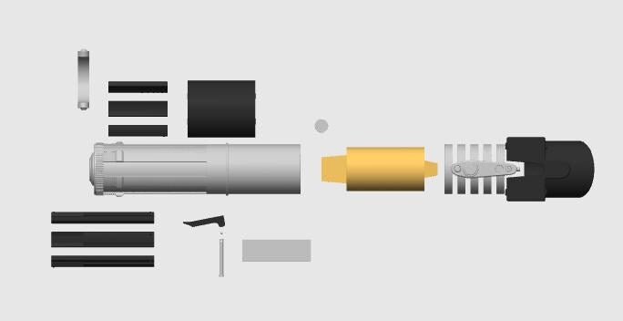 Elzar Mann Lightsaber: High Republic 3D Printed Prop