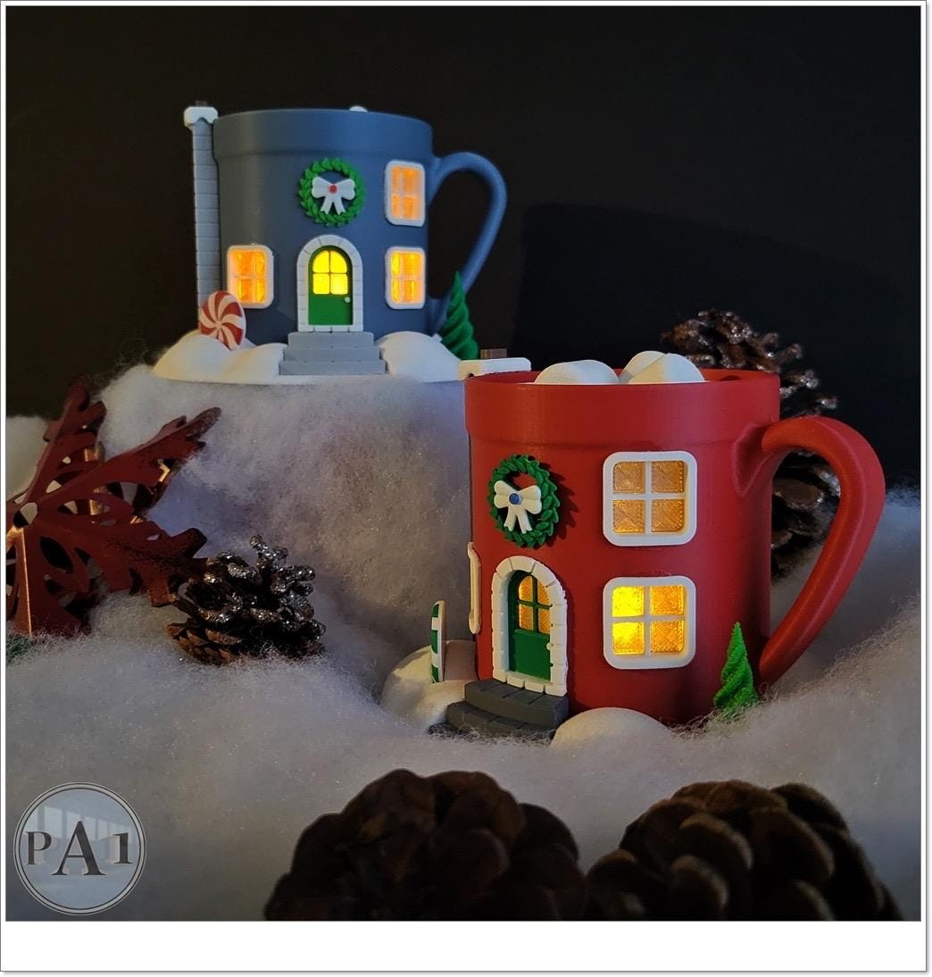 Fairy Garden | Mug | Christmas Village | 3D Printed