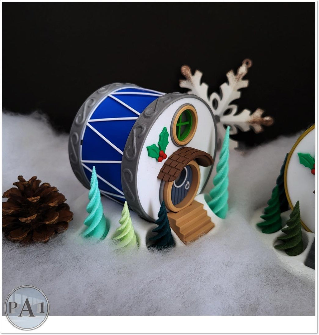 Fairy Garden | Drum | Christmas Village | 3D Printed