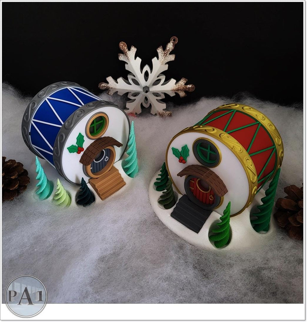 Fairy Garden | Drum | Christmas Village | 3D Printed