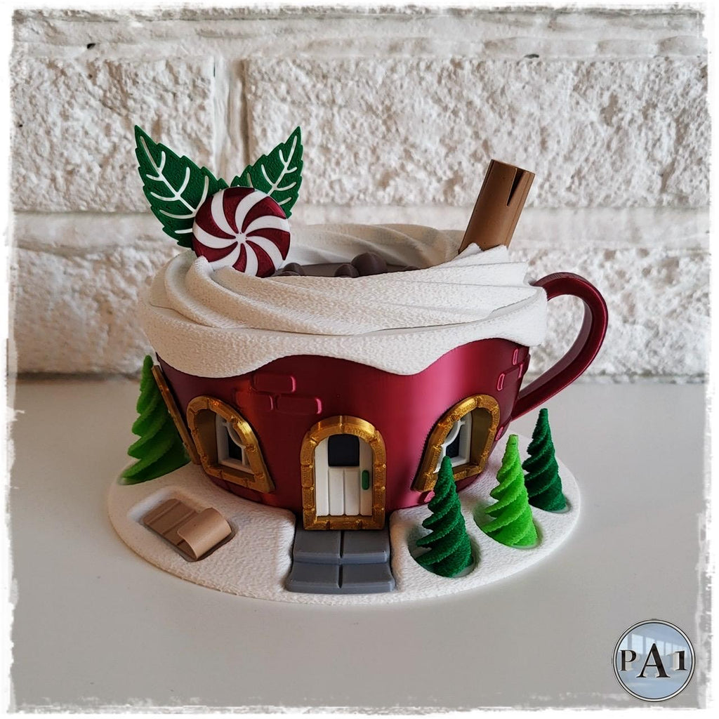 Fairy Garden | Hot Cocoa Cup | Christmas Village | 3D Printed