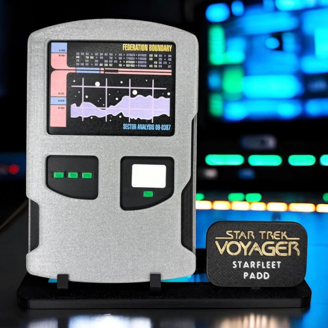 PADD | Voyager | 3D Printed | TV Movie Memorabilia Replica Props | Cosplay Props | Costume