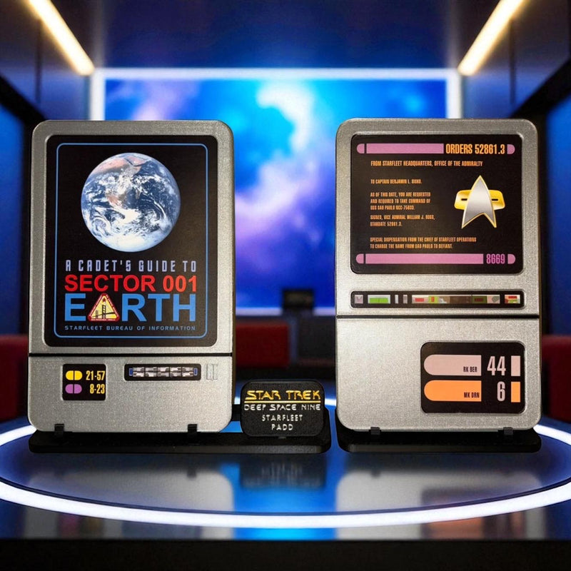 Deep Space Nine PADD Prop: 3D Printed TV Memorabilia Replica