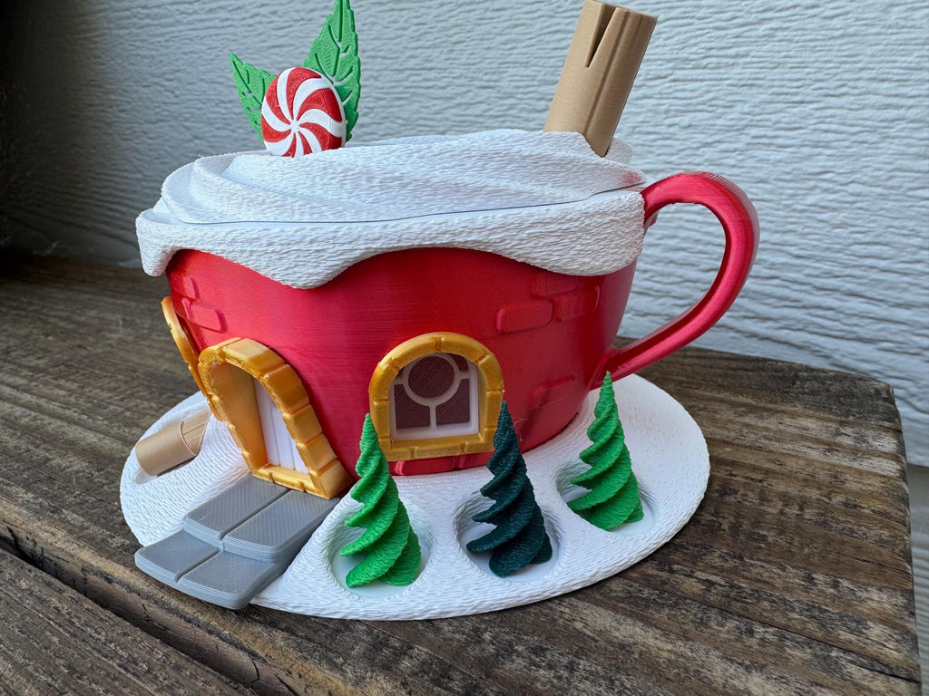 Fairy Garden | Hot Cocoa Cup | Christmas Village | 3D Printed