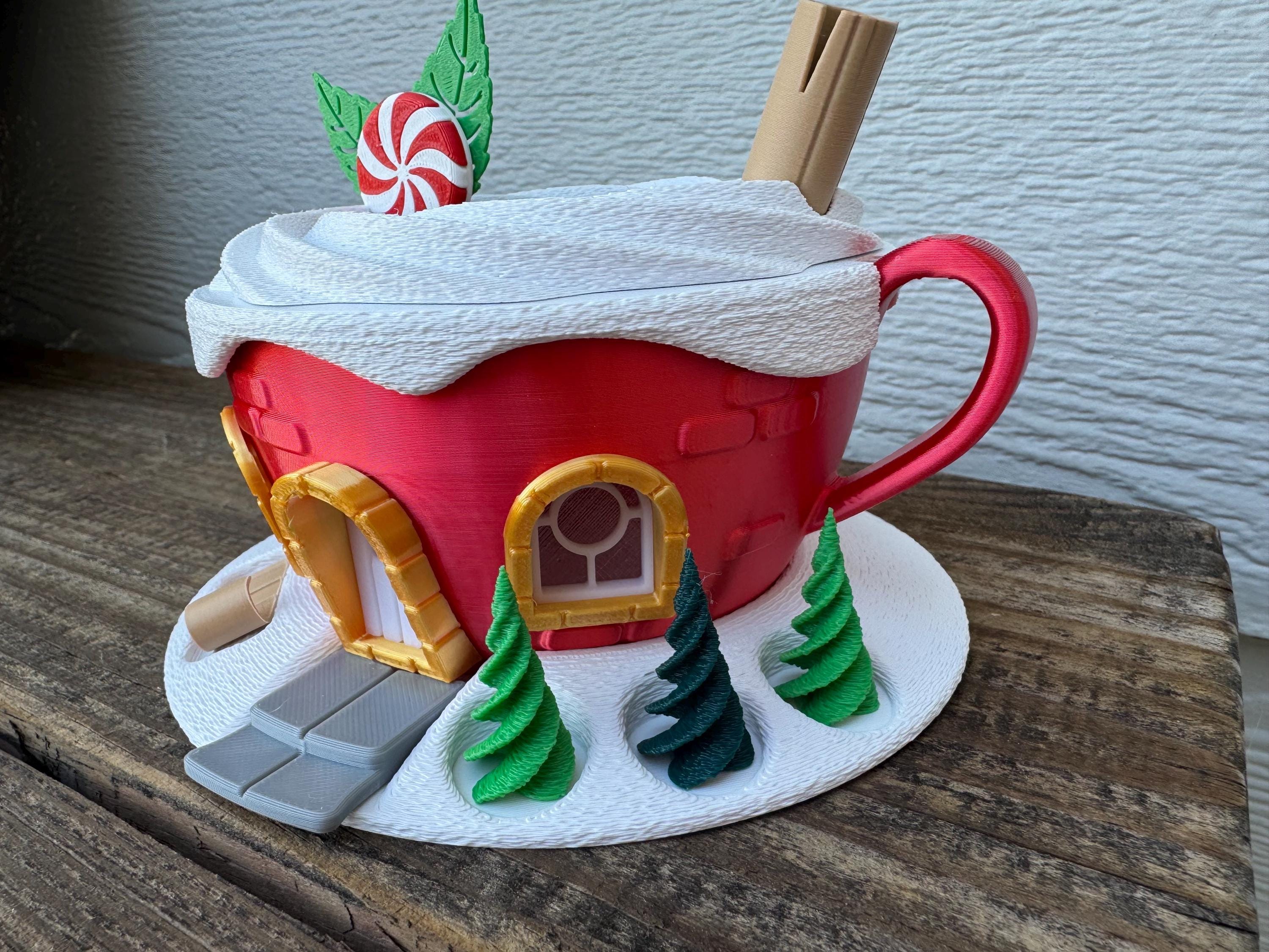 Fairy Garden | Hot Cocoa Cup | Christmas Village | 3D Printed