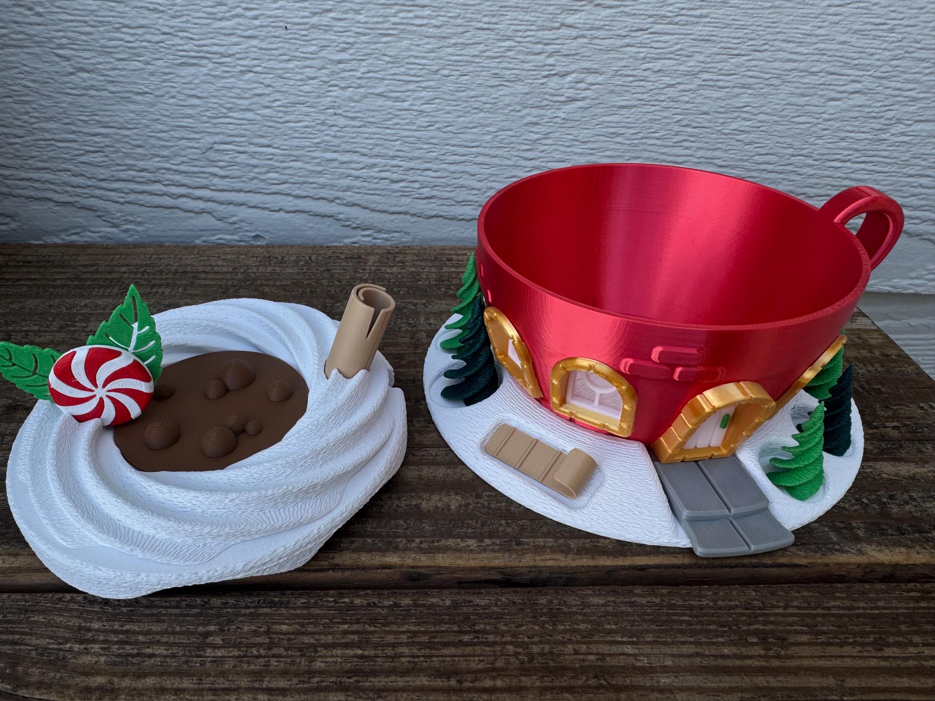 Fairy Garden | Hot Cocoa Cup | Christmas Village | 3D Printed