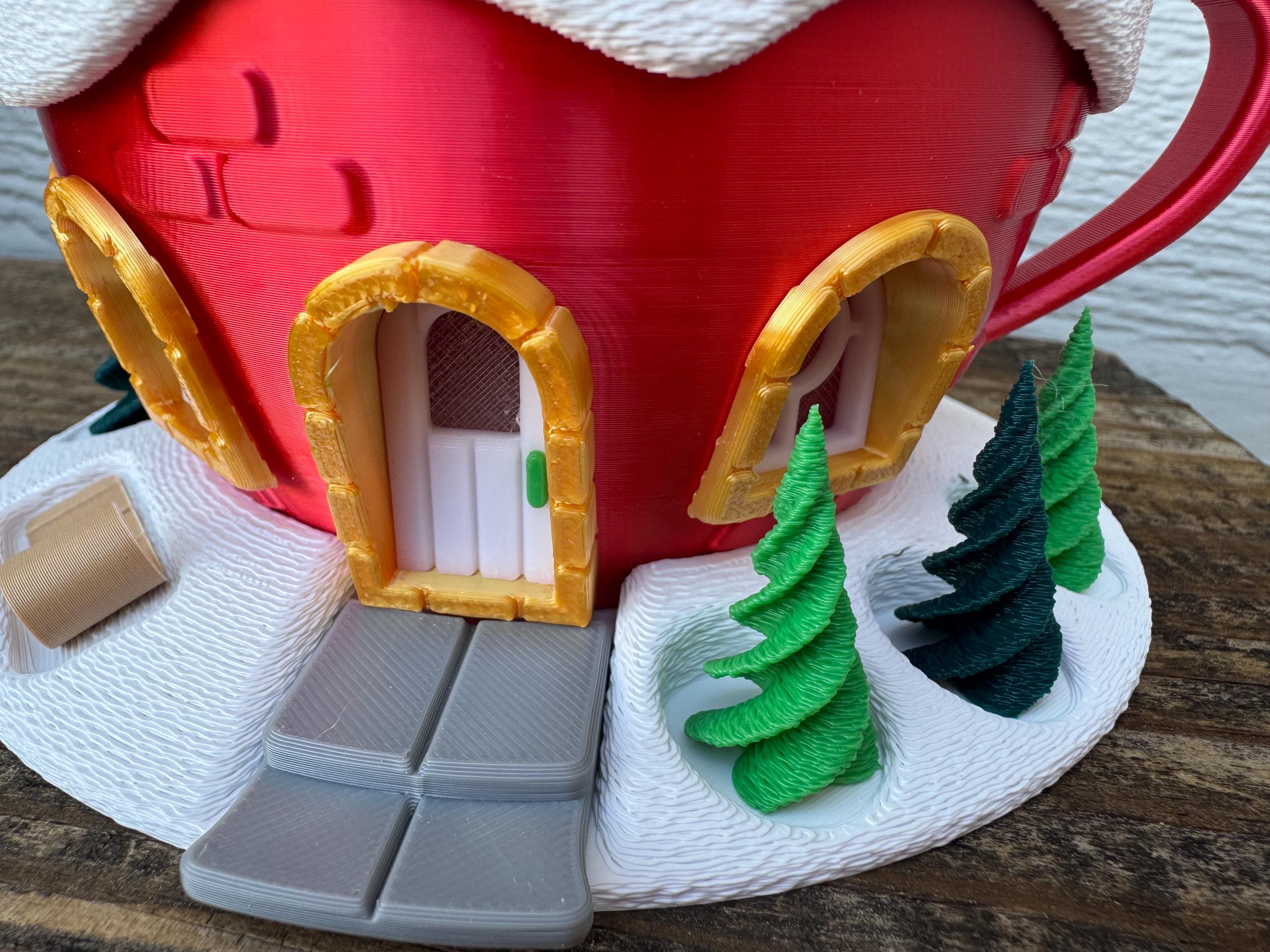 Fairy Garden | Hot Cocoa Cup | Christmas Village | 3D Printed