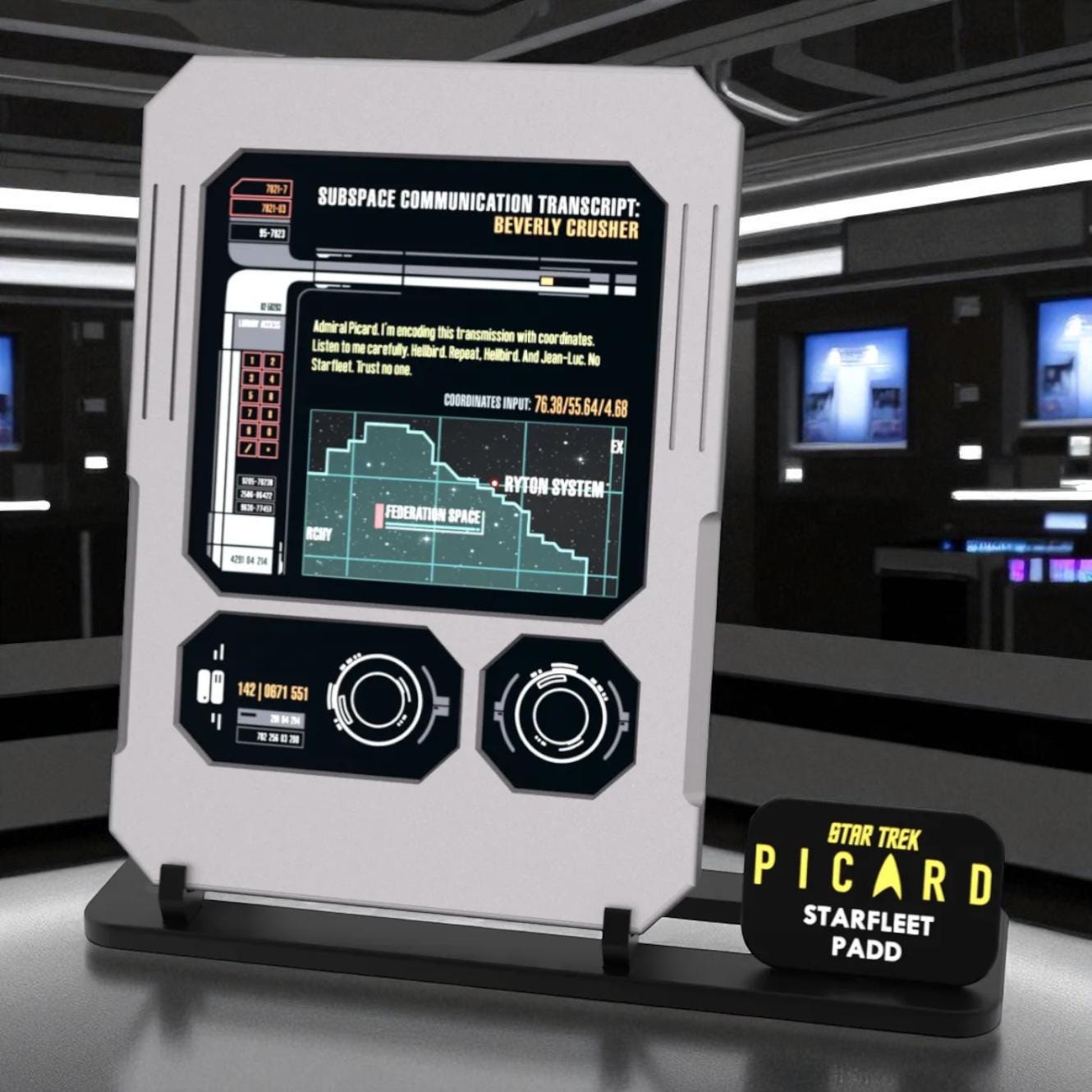 PADD | Picard | 3D Printed | TV Movie Memorabilia Replica Props | Cosplay Props | Costume