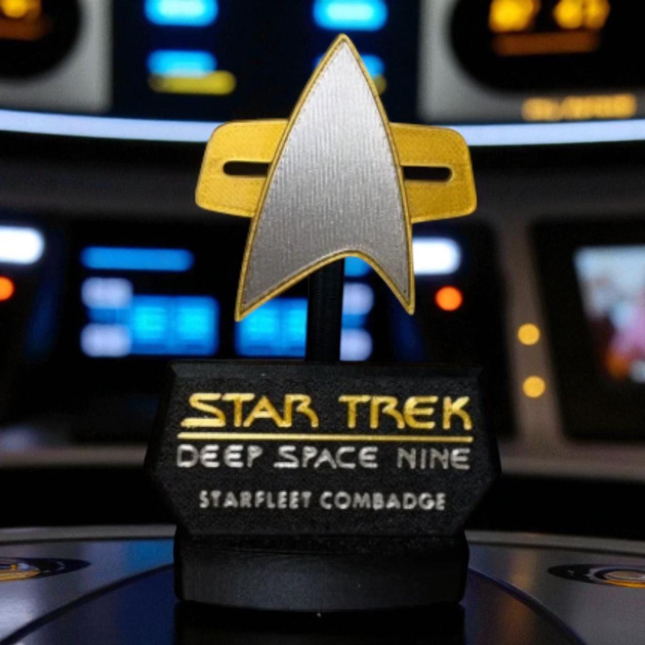 3D Printed Combadge Prop: Star Trek Voyager, DS9, Multiple Variants