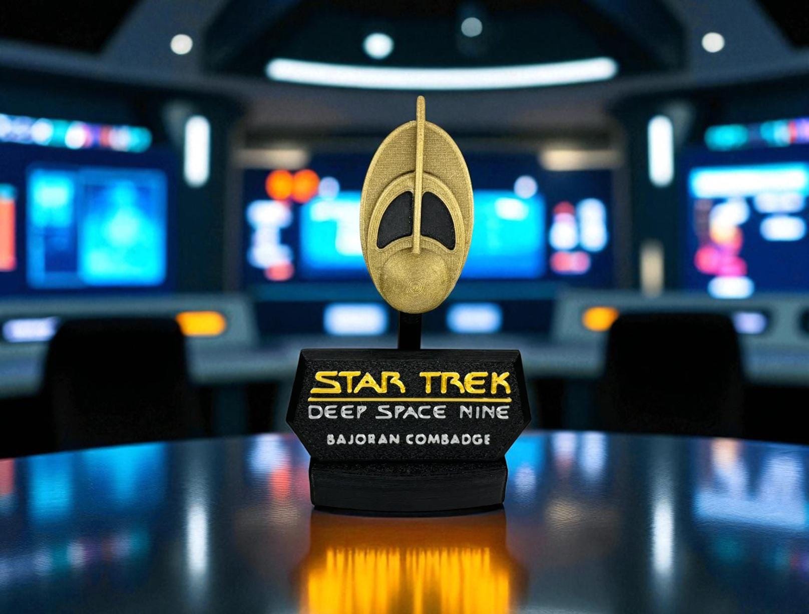 3D Printed Combadge Prop: Star Trek Voyager, DS9, Multiple Variants