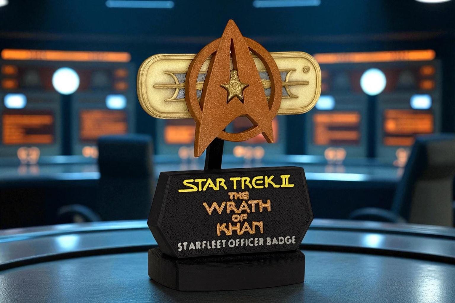 Combadge | The Wrath of Kahn | 3D Printed | TV Movie Memorabilia Replica Props | Cosplay Props | Costume