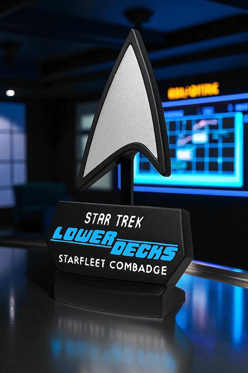 Combadge | Lower Decks | 3D Printed | TV Movie Memorabilia Replica Props | Cosplay Props | Costume