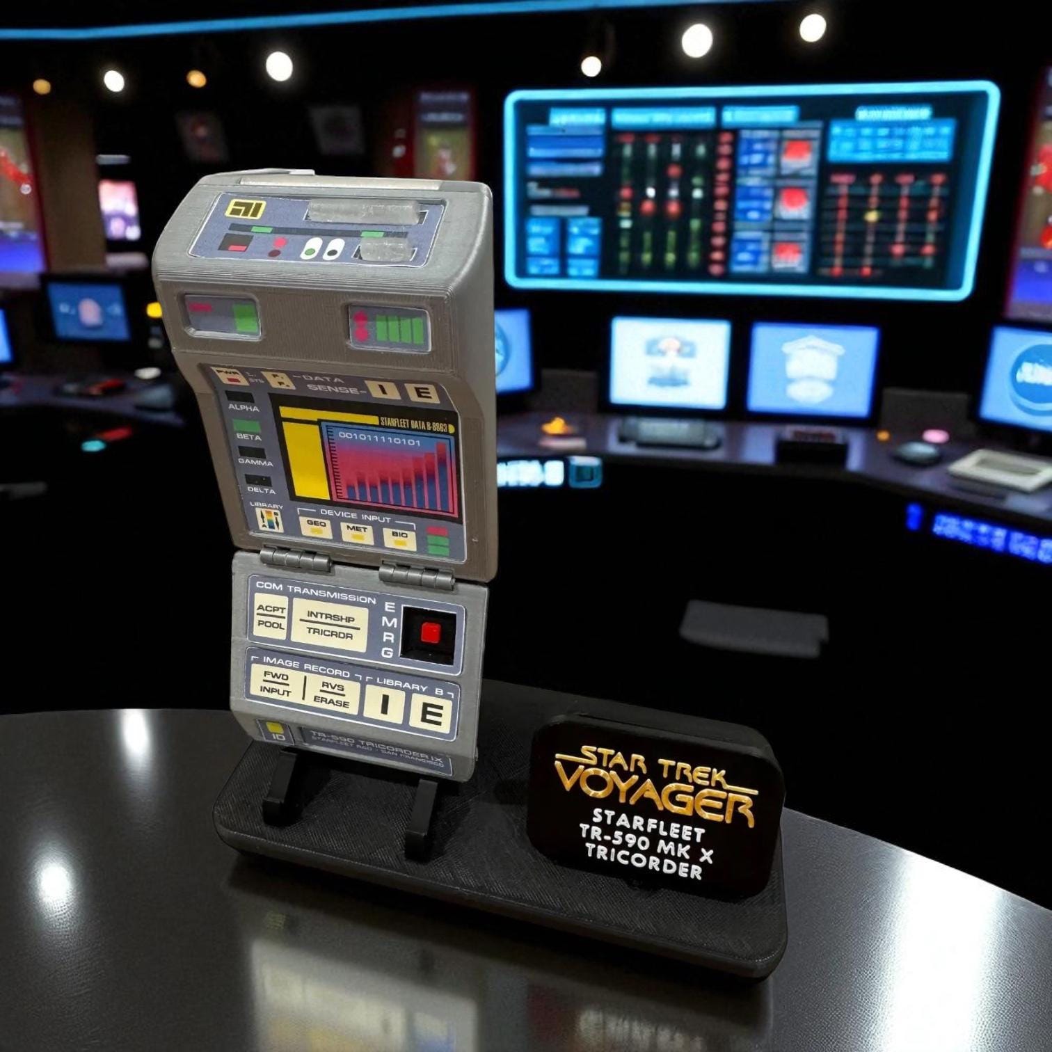 Tricorder | Voyager | Deep Space Nine | First Contact | 3D Printed | TV Movie Memorabilia Replica Props | Cosplay Props | Costume