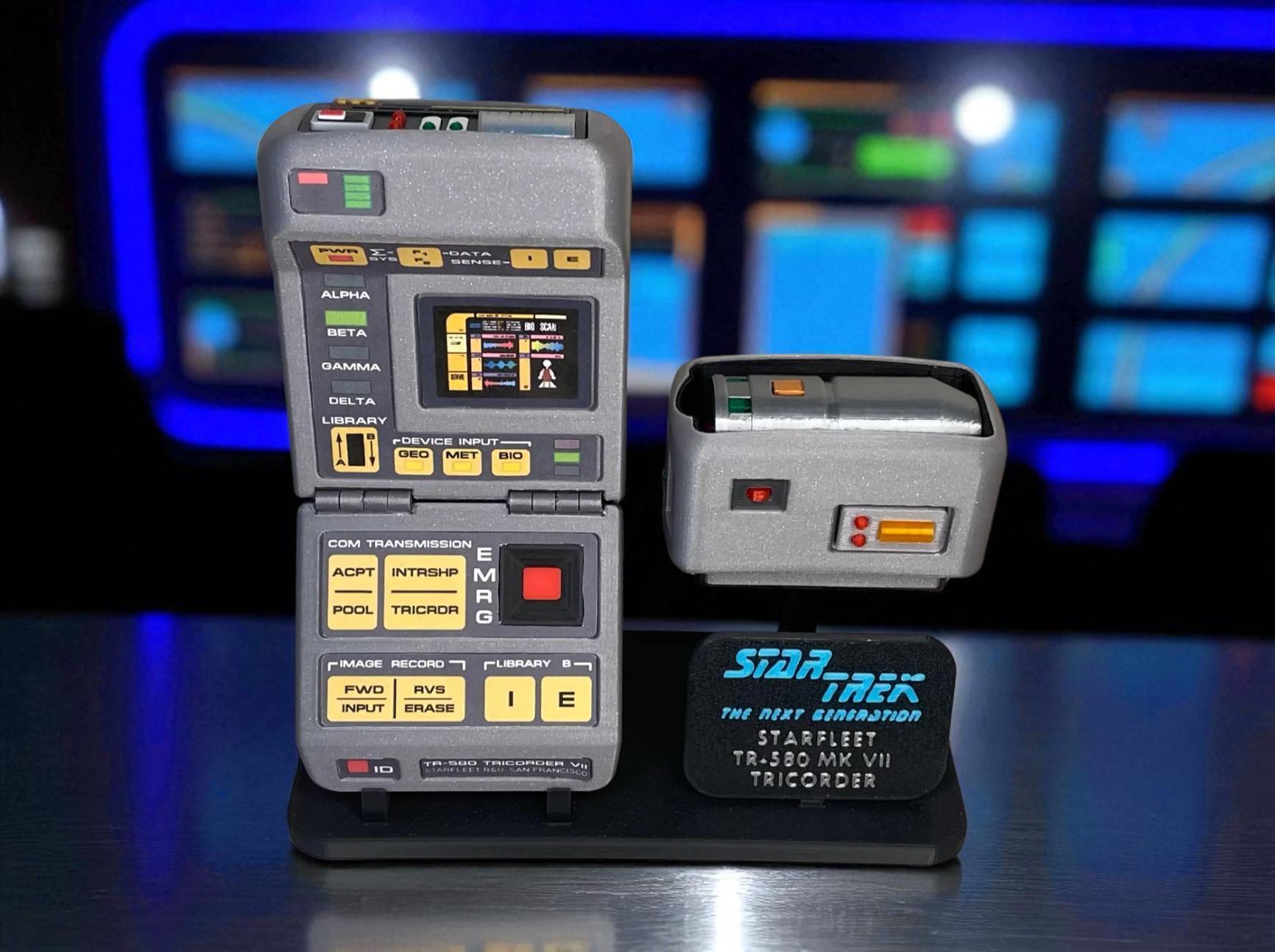 Tricorder | The Next Generation | 3D Printed | TV Movie Memorabilia Replica Props | Cosplay Props | Costume
