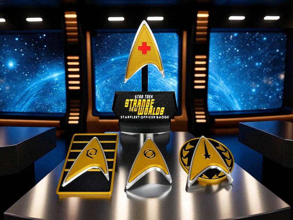 Strange New Worlds Combadge: 3D Printed Star Trek Prop