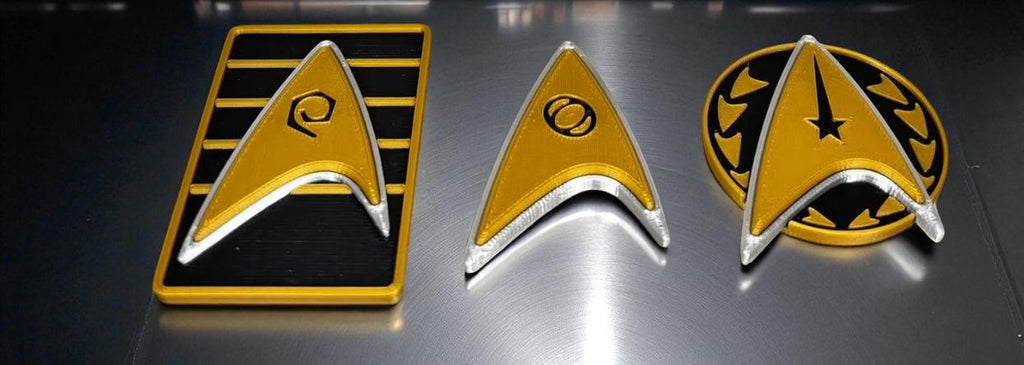 Strange New Worlds Combadge: 3D Printed Star Trek Prop
