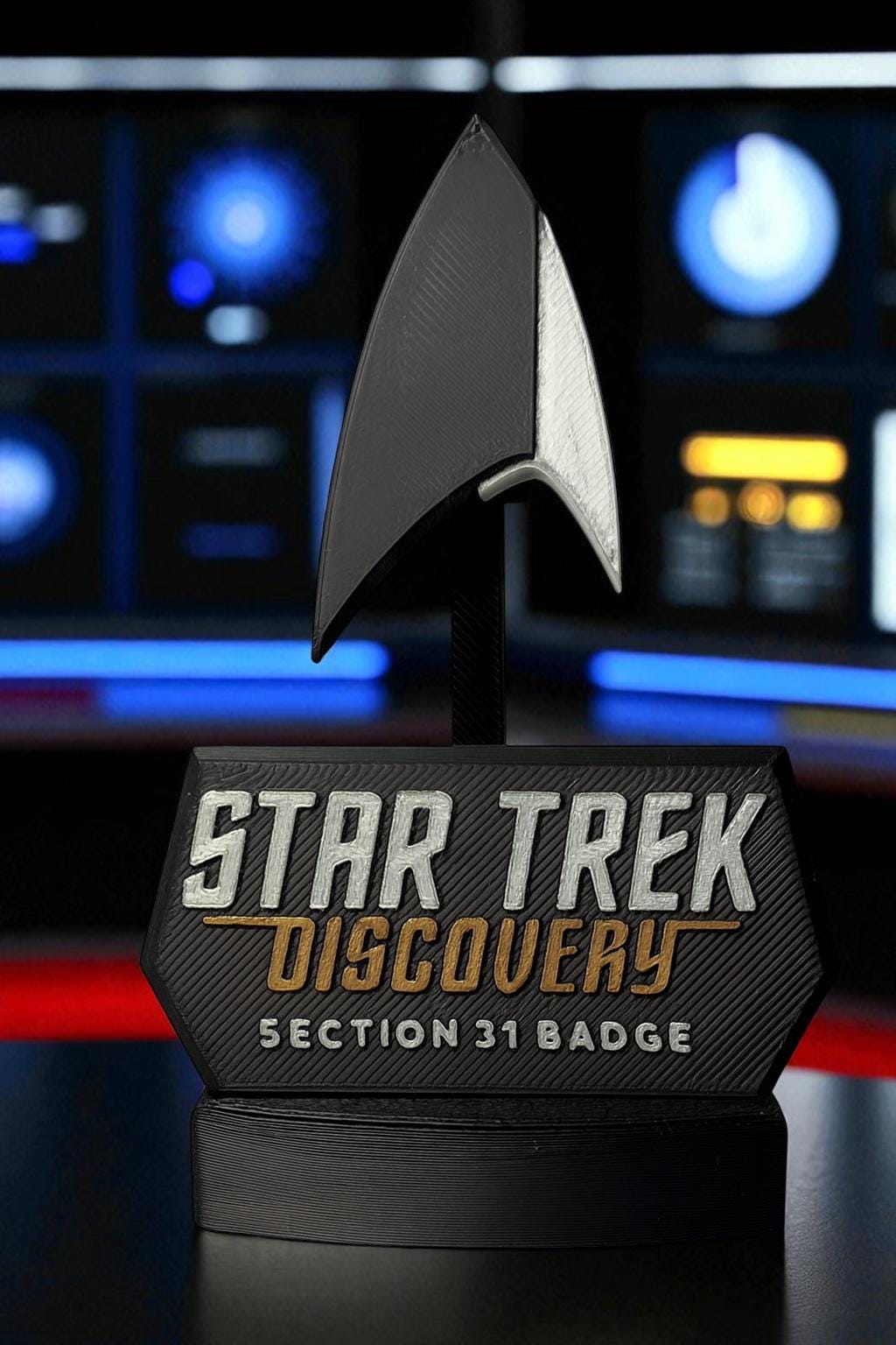 Combadge | Discovery | Multiple Variants | 3D Printed | TV Movie Memorabilia Replica Props | Cosplay Props | Costume