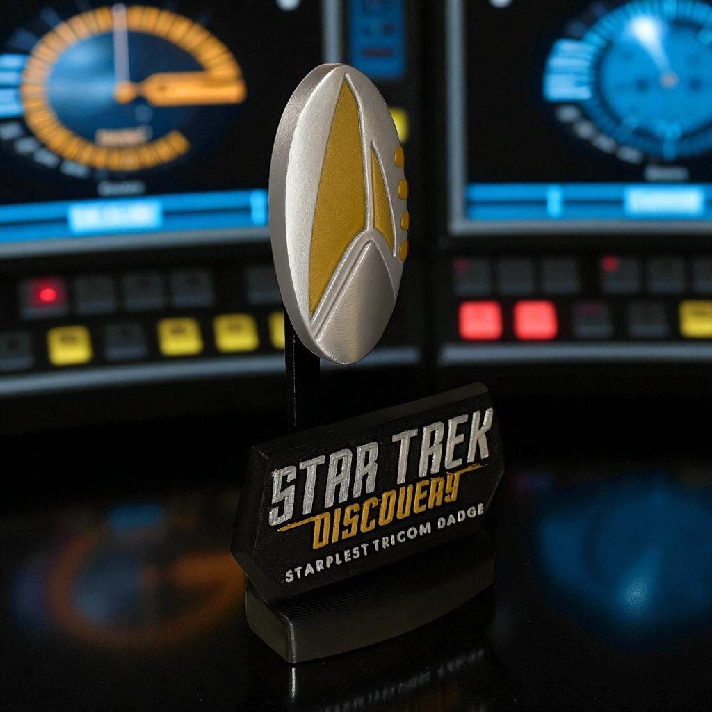 3D Printed Tricom Badge: Star Trek Discovery Cosplay Prop