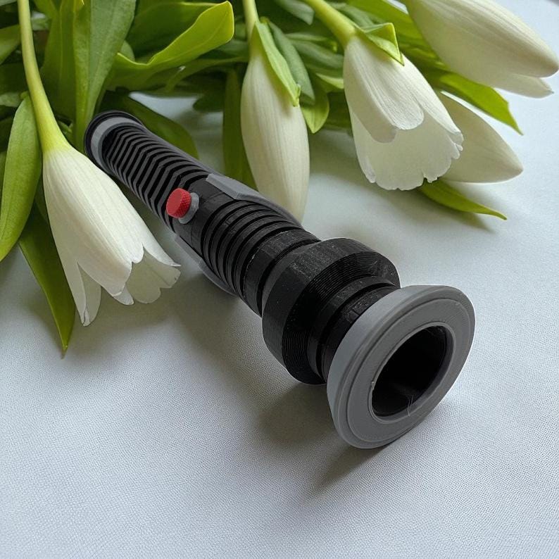 Lightsaber Bouquet Holder | Qui-Gon Jinn | No Paint Required | 3D Printed