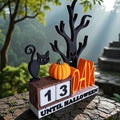 3D Printed Halloween Countdown: Spooky Haunted House Decor