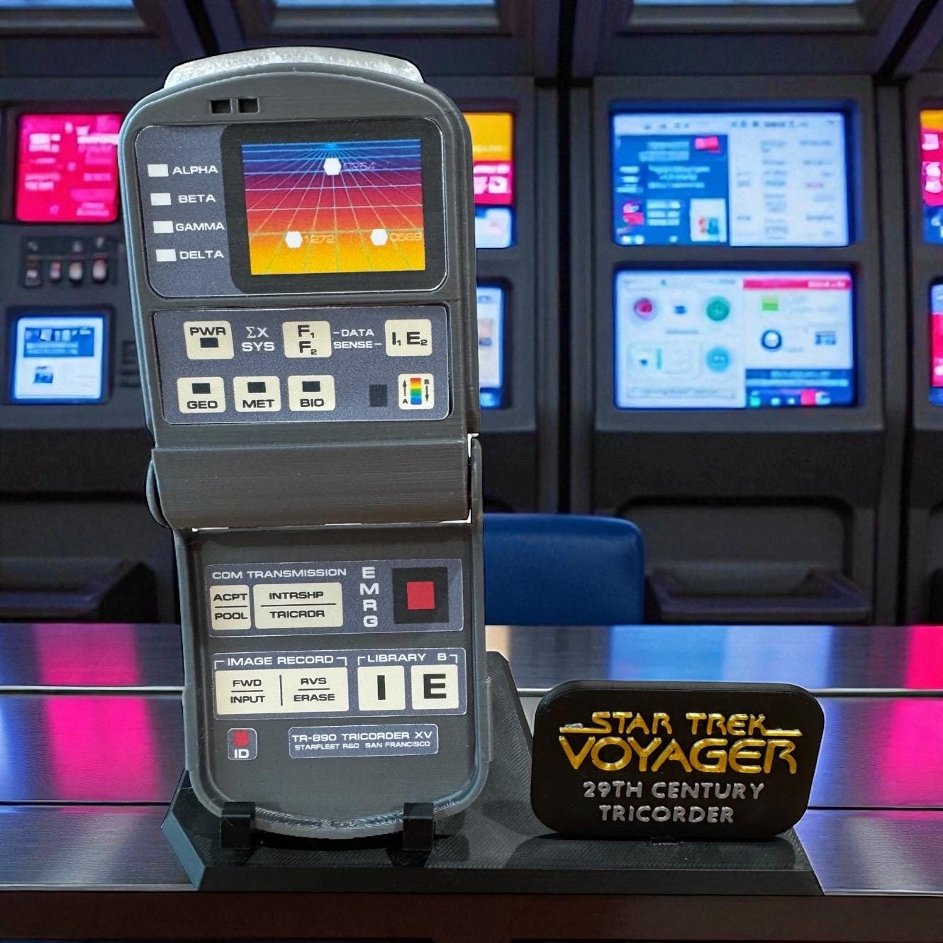 Tricorder | Voyager | 29th Century | 3D Printed | TV Movie Memorabilia Replica Props | Cosplay Props | Costume