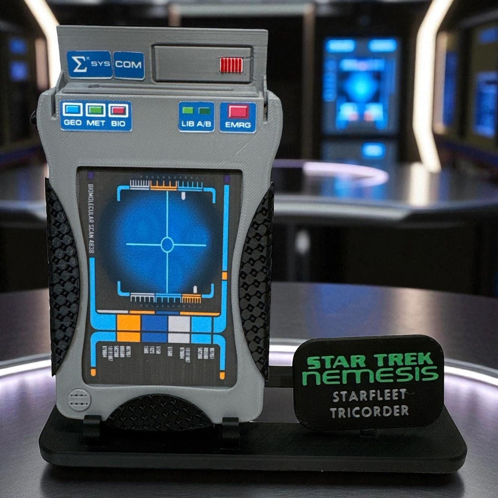 Tricorder | Nemesis | 3D Printed | TV Movie Memorabilia Replica Props | Cosplay Props | Costume