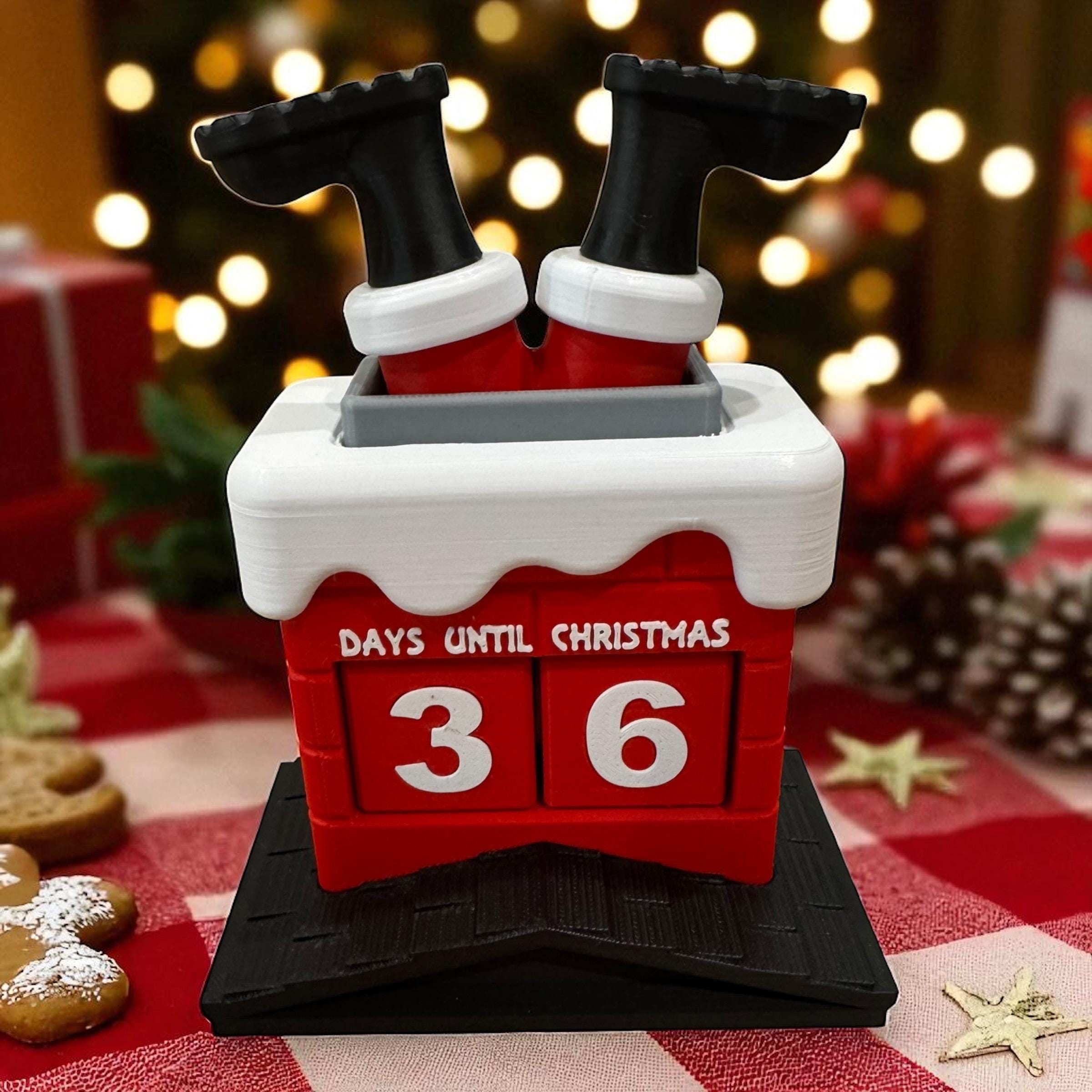 3D Printed Christmas Countdown: Santa's Legs Holiday Decor