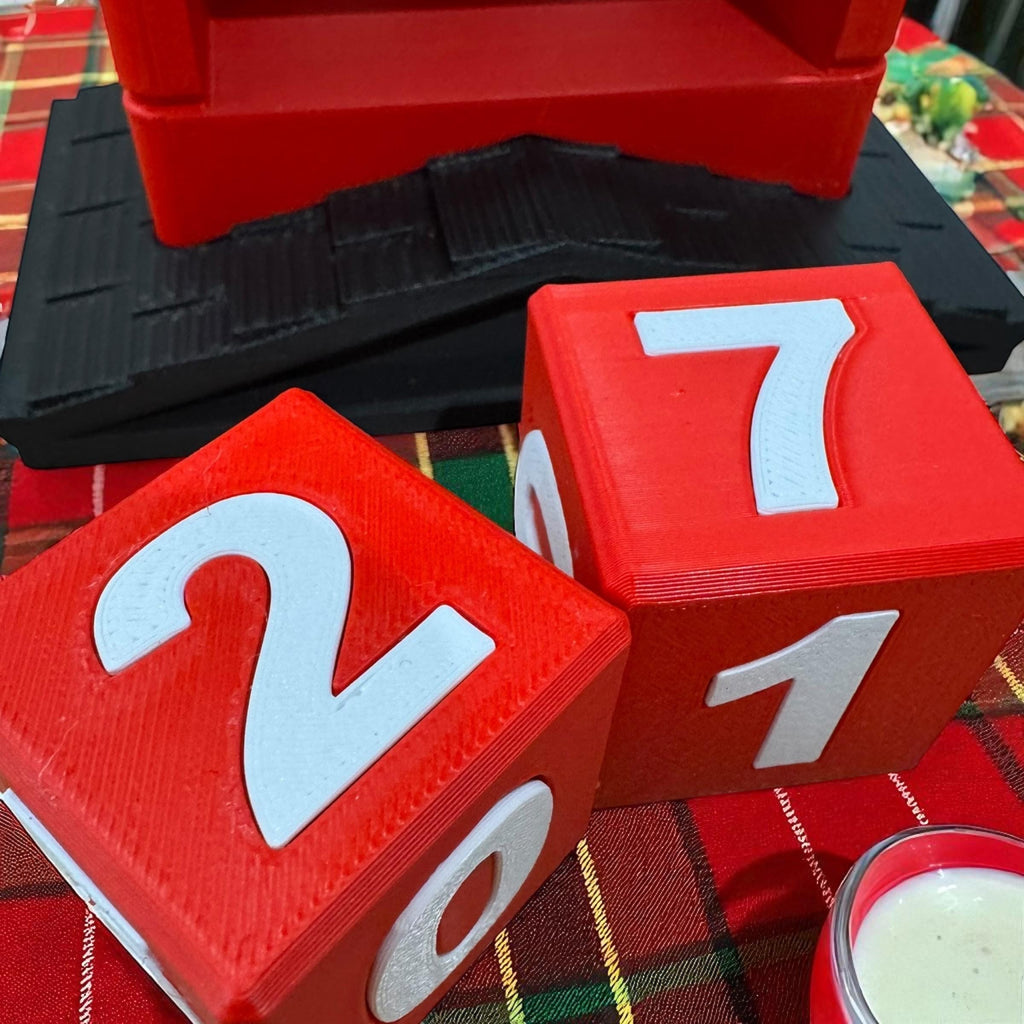 3D Printed Christmas Countdown: Santa's Legs Holiday Decor