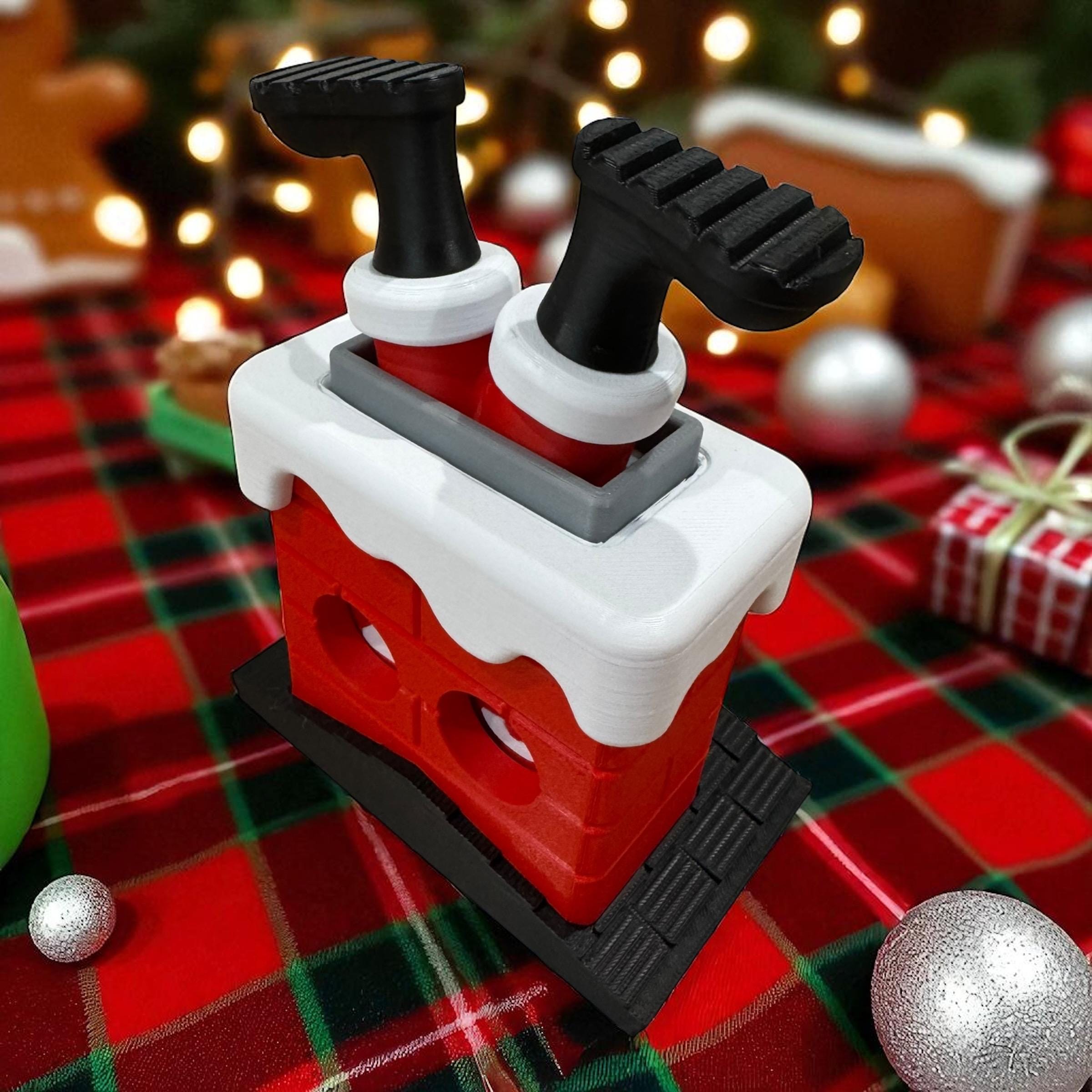 3D Printed Christmas Countdown: Santa's Legs Holiday Decor