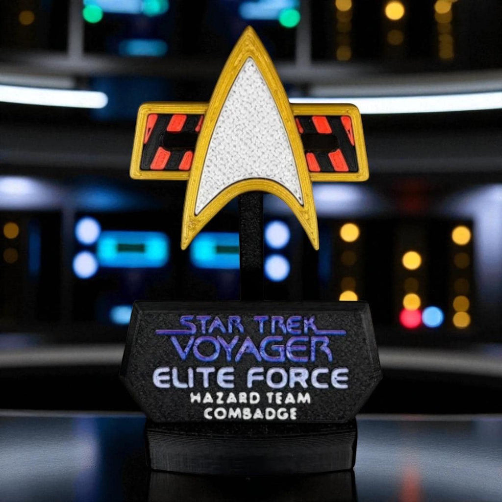 3D Printed Combadge Prop: Star Trek Voyager, DS9, Multiple Variants