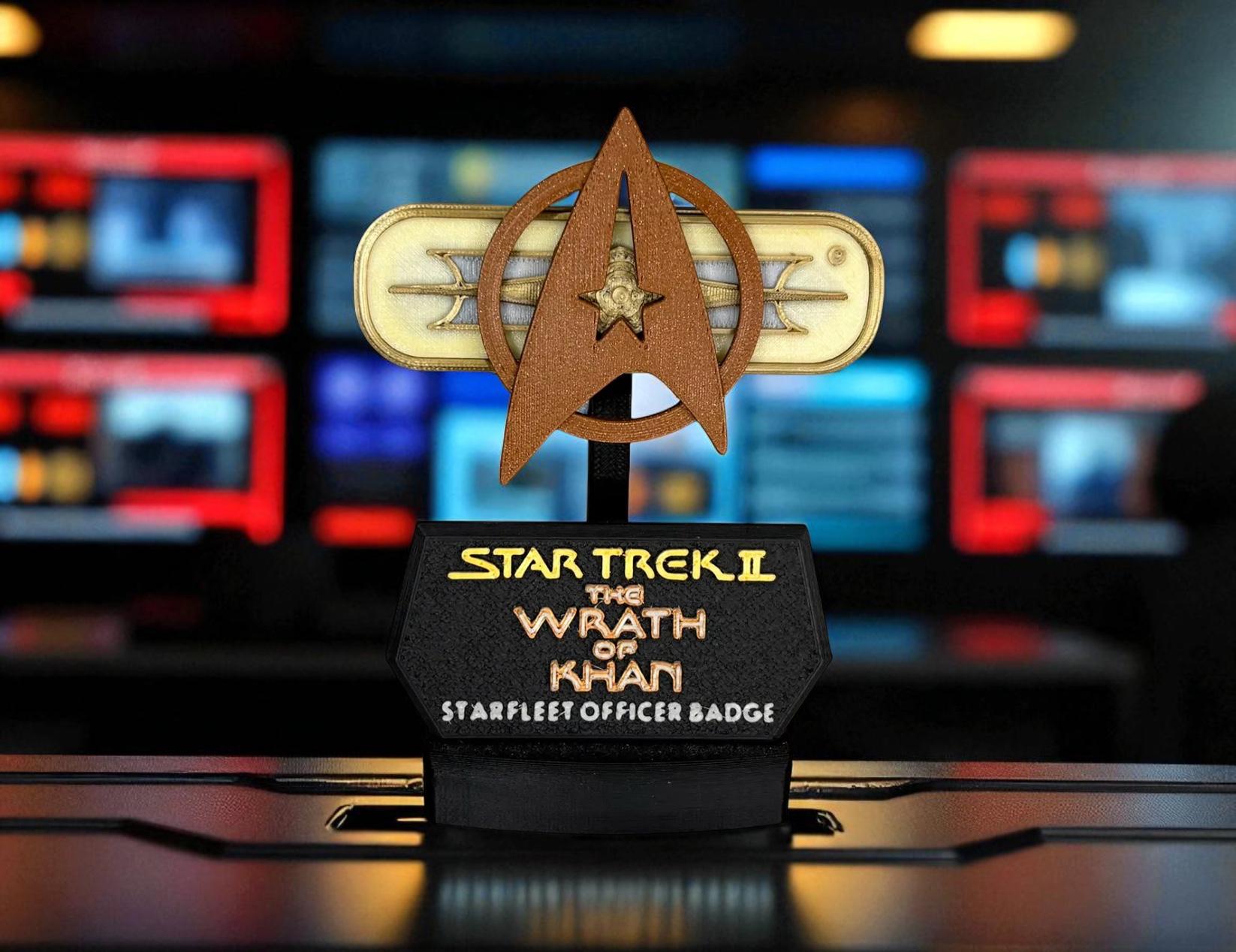 Combadge | The Wrath of Kahn | 3D Printed | TV Movie Memorabilia Replica Props | Cosplay Props | Costume