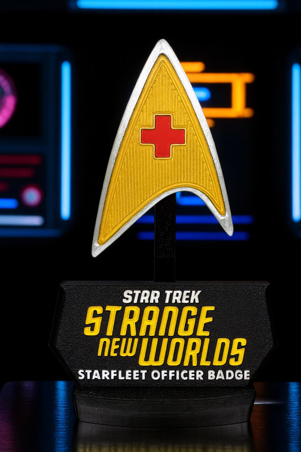 Strange New Worlds Combadge: 3D Printed Star Trek Prop