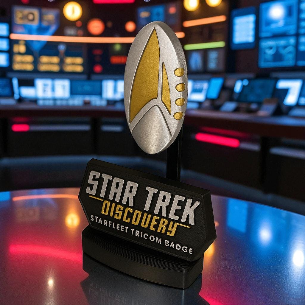 3D Printed Tricom Badge: Star Trek Discovery Cosplay Prop