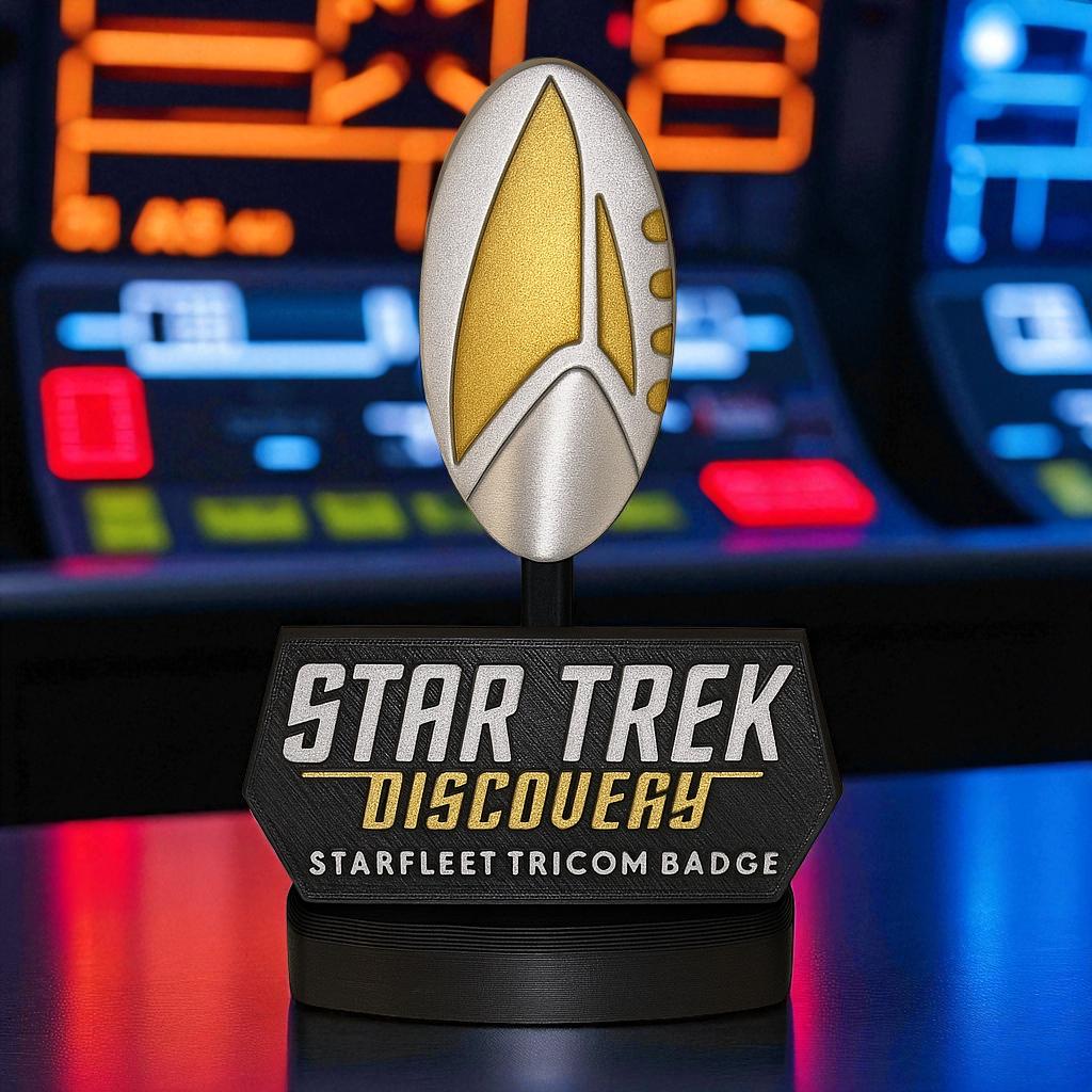 3D Printed Tricom Badge: Star Trek Discovery Cosplay Prop