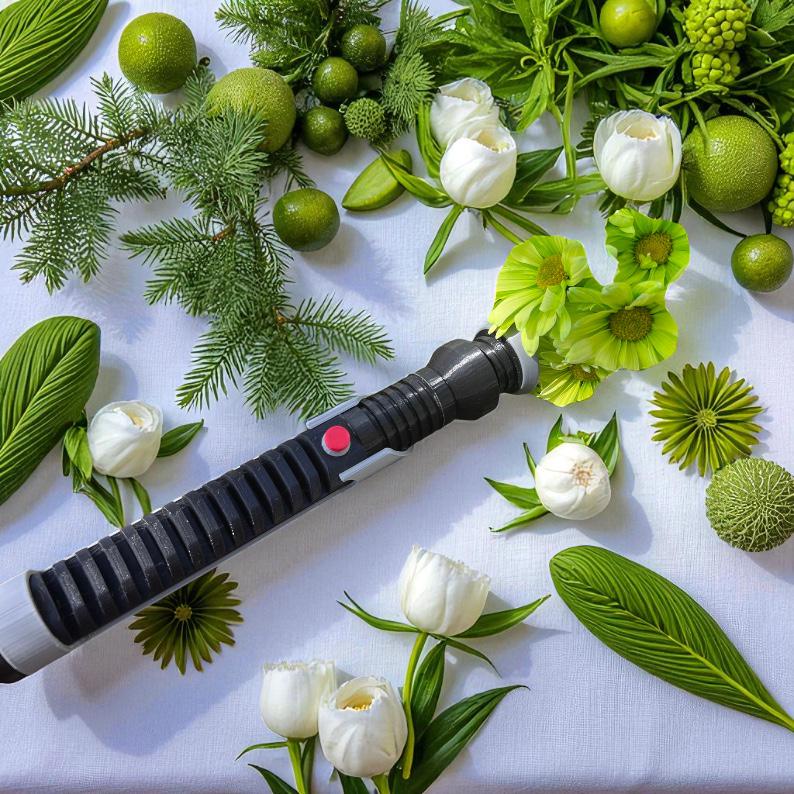 Lightsaber Bouquet Holder | Qui-Gon Jinn | No Paint Required | 3D Printed