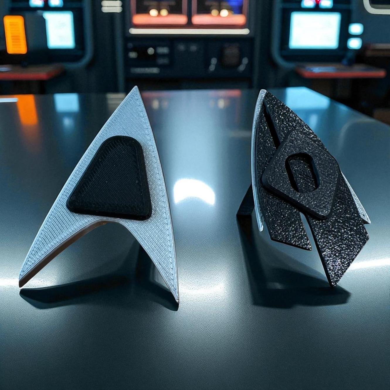 Combadge | Picard | 3D Printed | TV Movie Memorabilia Replica Props | Cosplay Props | Costume
