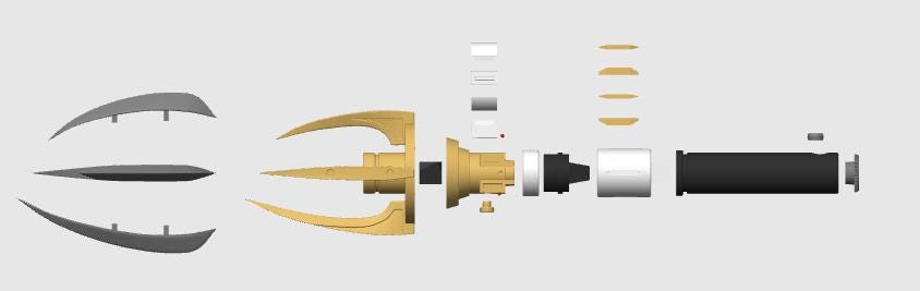 Ty Yorrick 3D Printed Lightsaber Replica: High Republic Era
