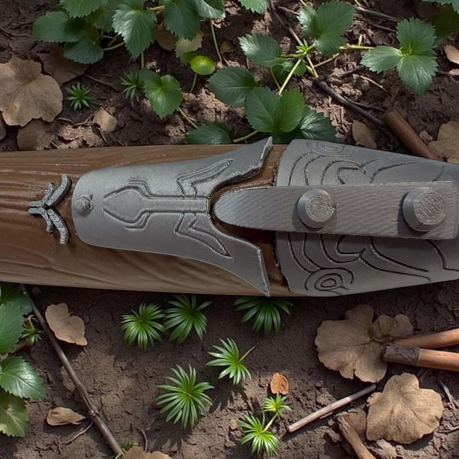 Gungi's Lightsaber | No Paint Required | 3D Printed | Galaxy's Edge | Clone Wars | Lightsaber Display Mount on Desk or Wall