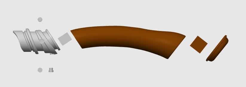 Torban Buck 3D Printed Lightsaber Replica: High Republic