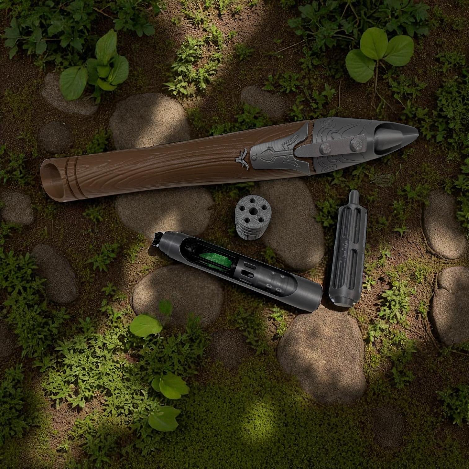 Gungi's Lightsaber | No Paint Required | 3D Printed | Galaxy's Edge | Clone Wars | Lightsaber Display Mount on Desk or Wall