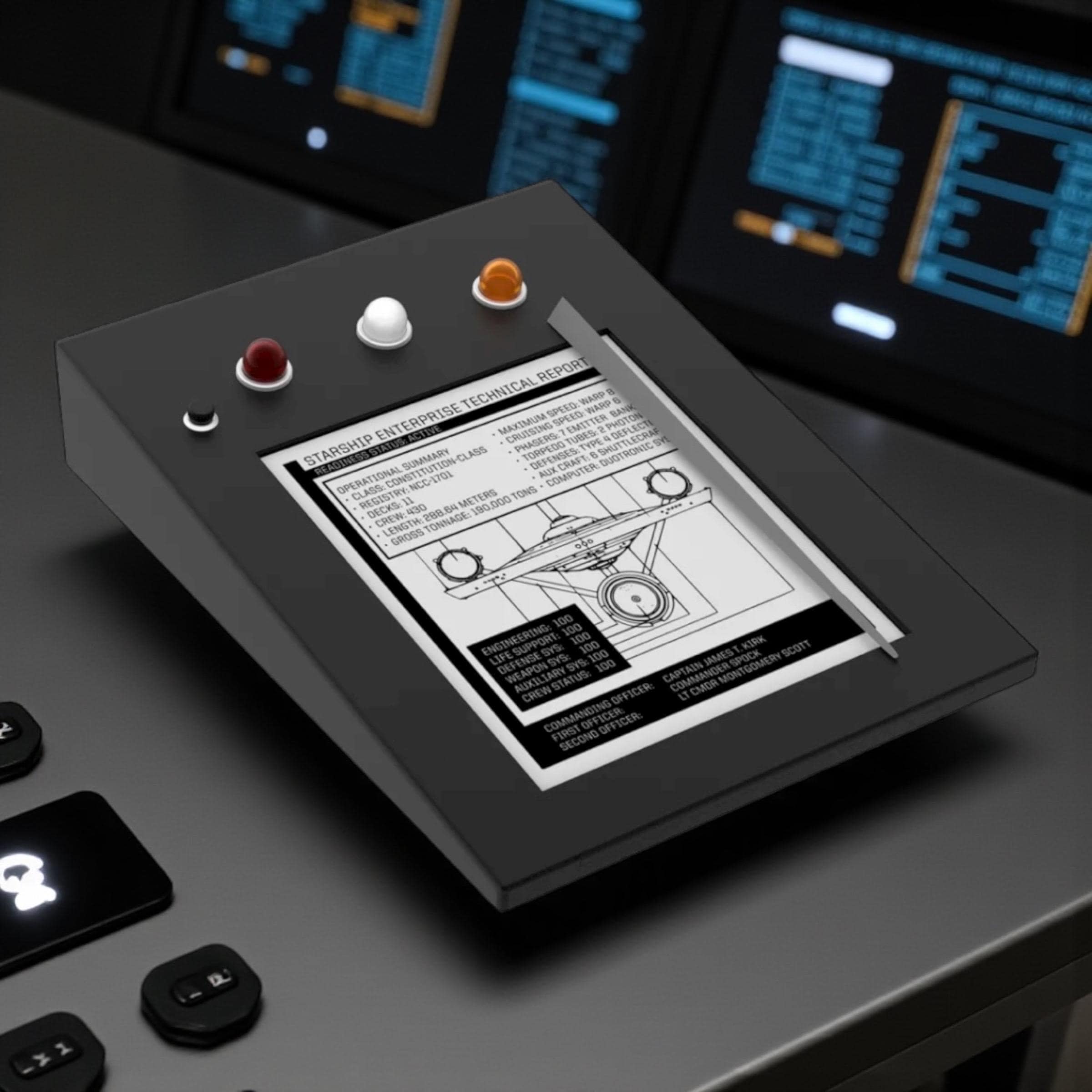 The Original Series PADD Prop: 3D Printed TV Memorabilia Replica