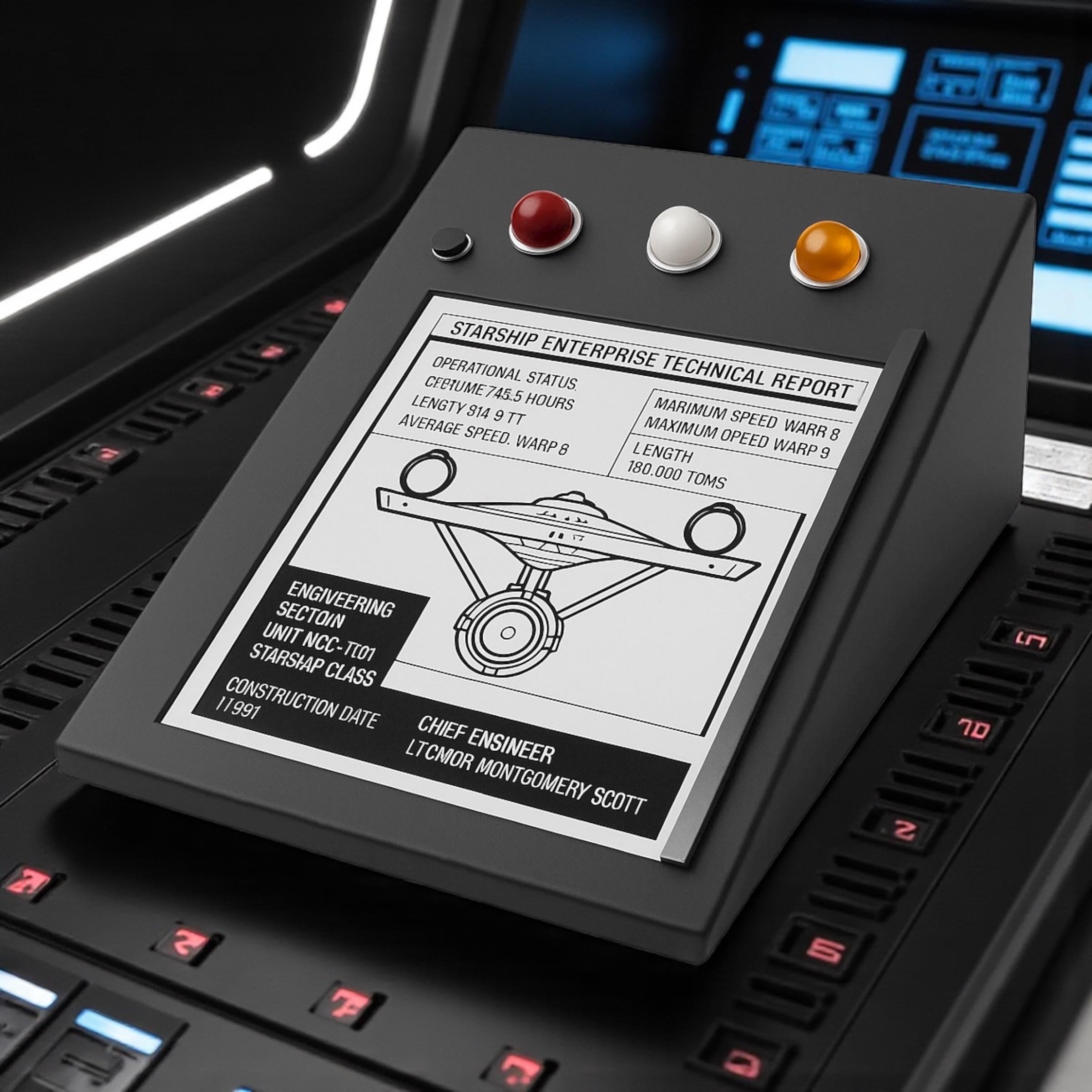 The Original Series PADD Prop: 3D Printed TV Memorabilia Replica