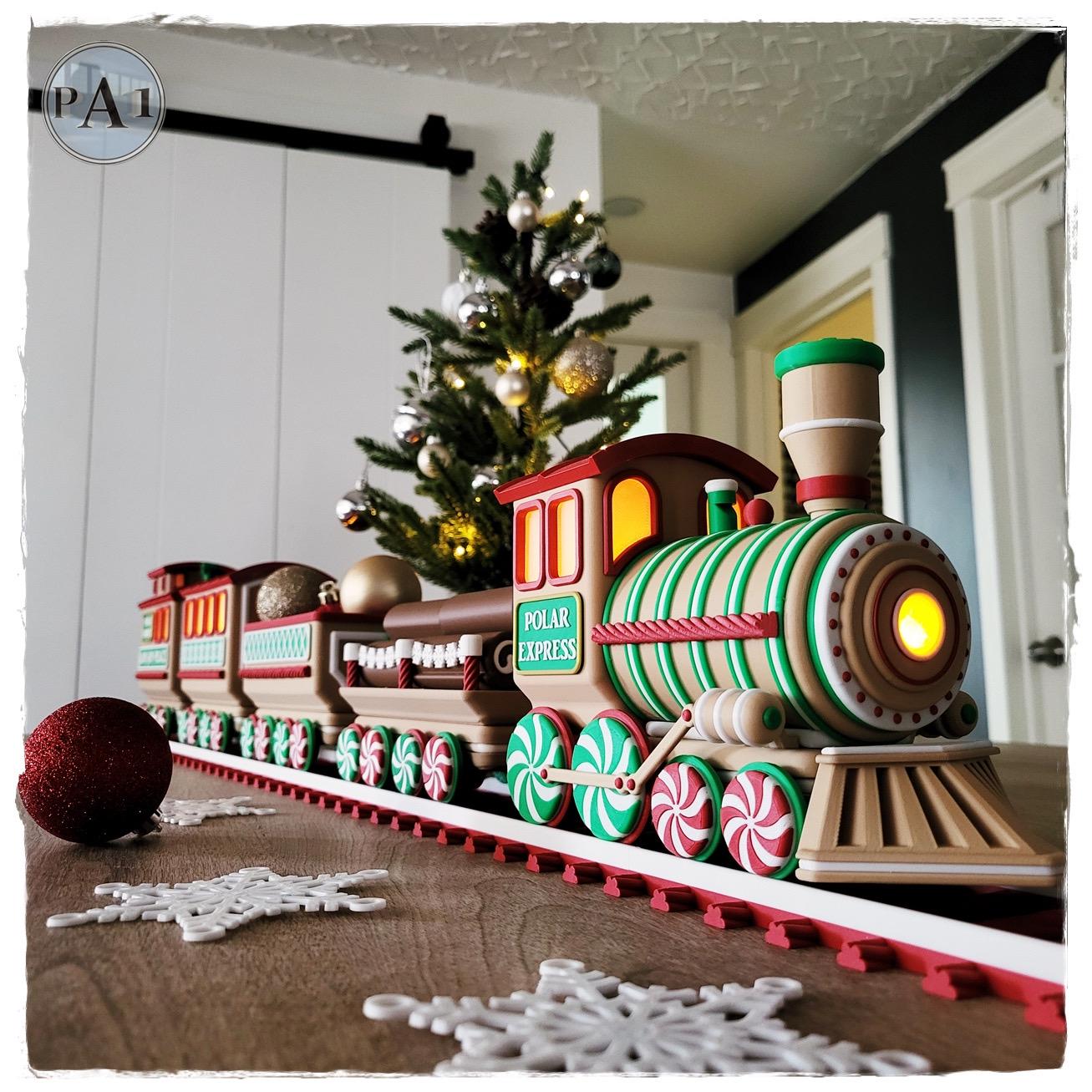 3D Printed Christmas Train Kit: Holiday Decor