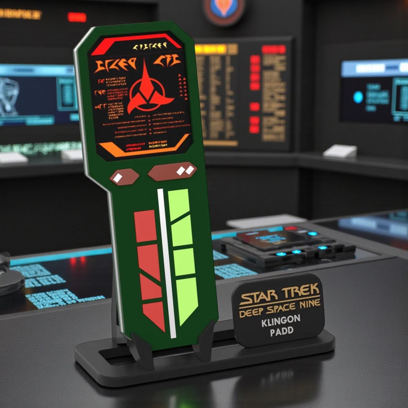 Deep Space Nine Klingon PADD Prop: 3D Printed TV Memorabilia Replica