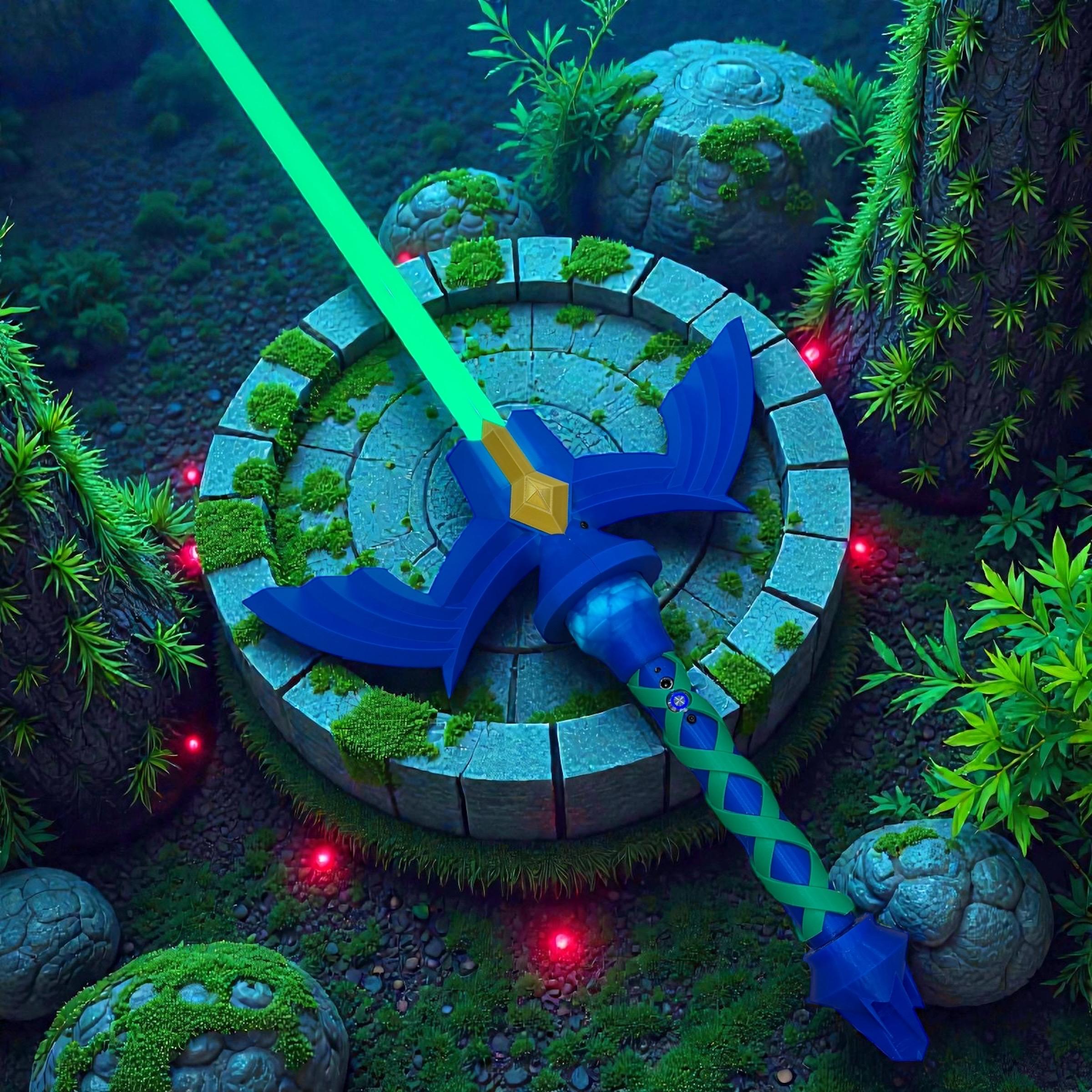 Master Sword Lightsaber-3D Printed Video Game Prop